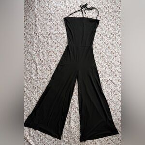 SHEIN Sleek Black Strappy Jumpsuit